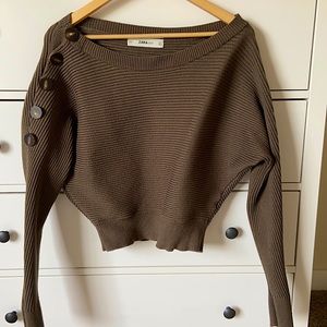ZARA Knit Sweater with Button Details